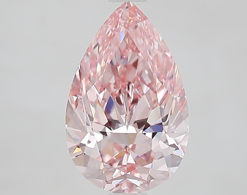 2.02 Ct. Fancy Vivid Pink Pear Lab Grown Diamond
