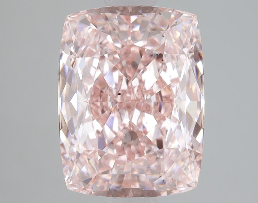 3.14 Ct. Fancy Intense Pink Cushion Lab Grown Diamond