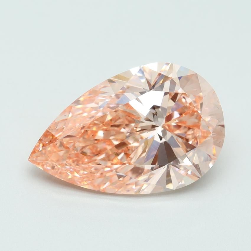 5.02 Ct. Fancy Vivid Pink Pear Lab Grown Diamond