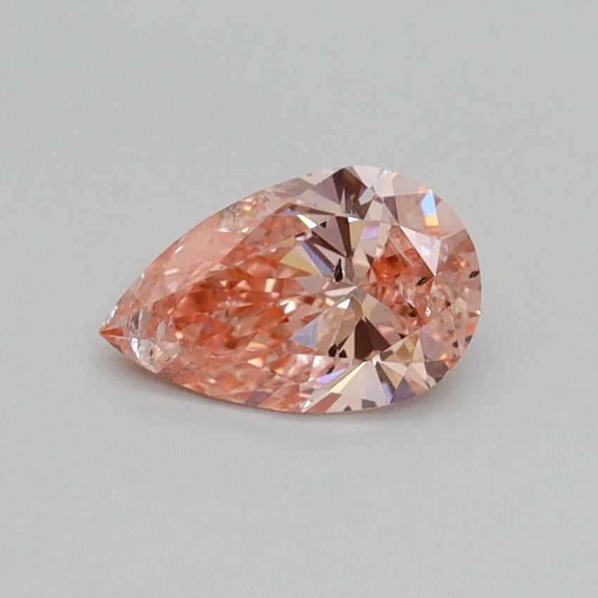 0.53 Ct. Fancy Intense Pink Pear Lab Grown Diamond