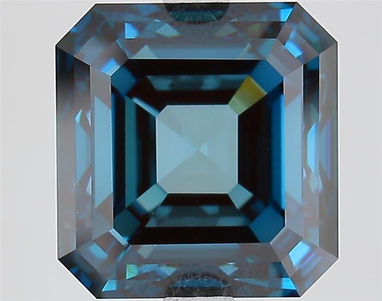4.88 Ct. Fancy Deep  Blue Asscher Lab Grown Diamond