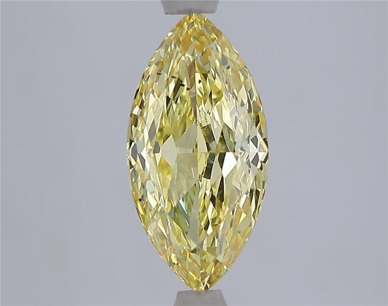 2.09 Ct. Fancy Intense  Yellow Marquise Lab Grown Diamond