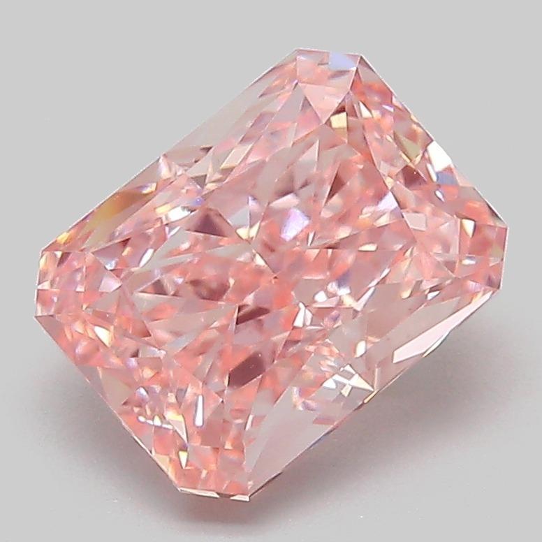 2.56 Ct. Fancy Vivid  Pink Radiant Lab Grown Diamond