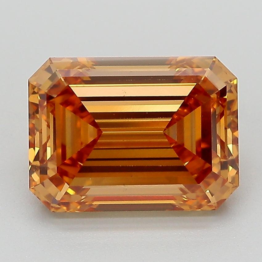 3.10 Ct. Fancy Light  Brown Emerald Lab Grown Diamond