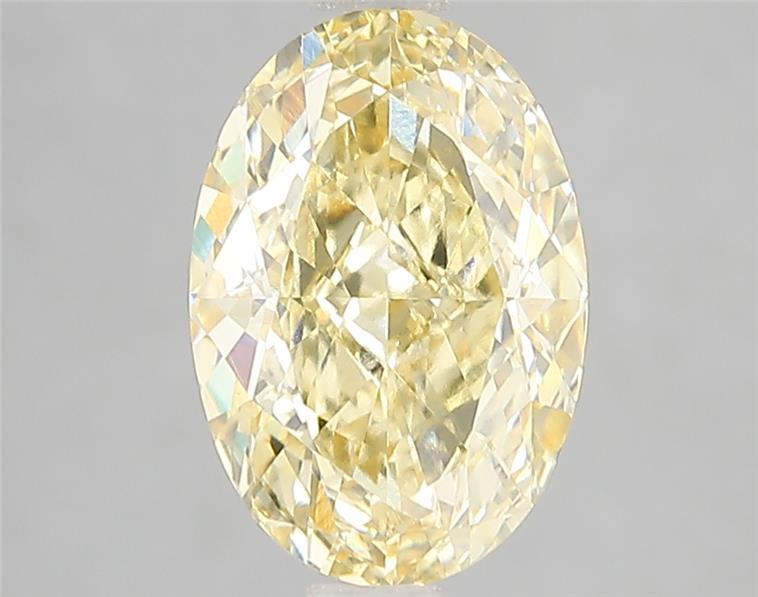 3.19 Ct. Fancy Intense Yellow Oval Lab Grown Diamond