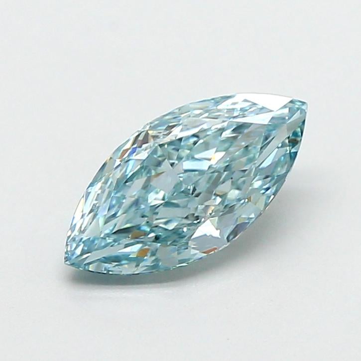 1.03 Ct. Fancy Vivid  Green Marquise Lab Grown Diamond