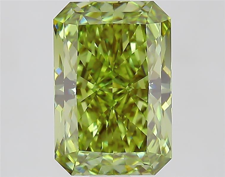 2.10 Ct. Fancy Vivid Green Radiant Lab Grown Diamond