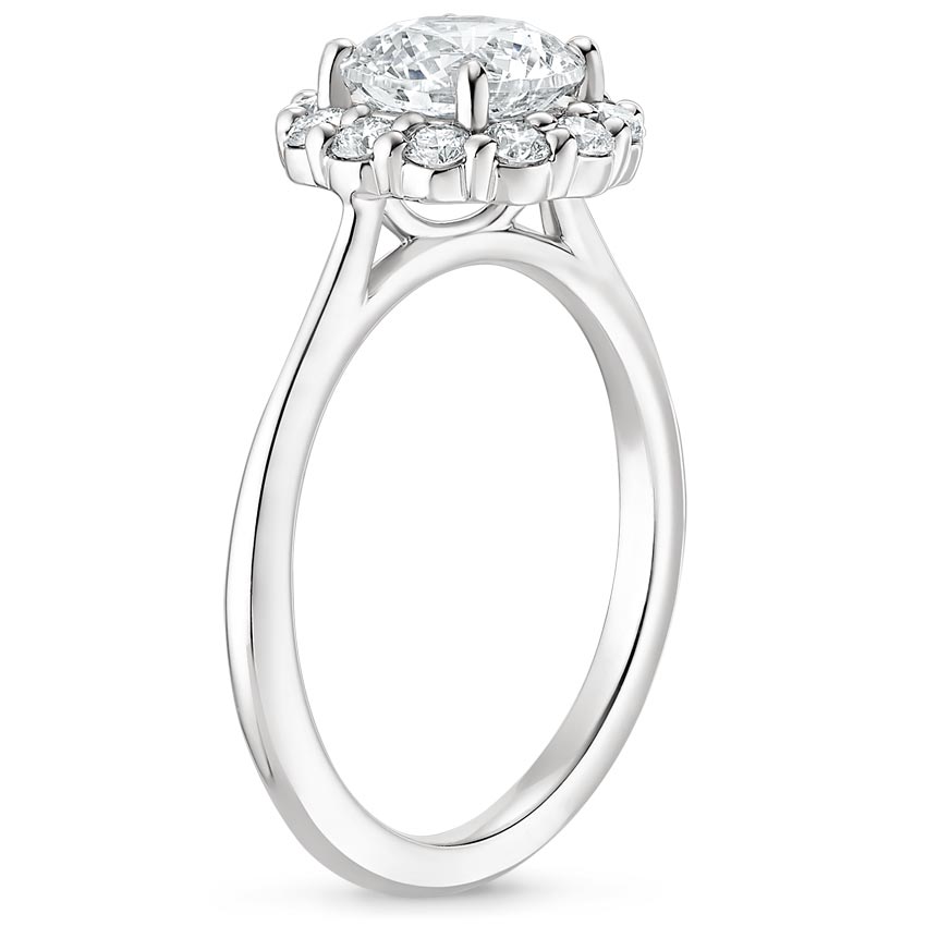 18K White Gold Calla Diamond Ring (1/3 ct. tw.), large side view