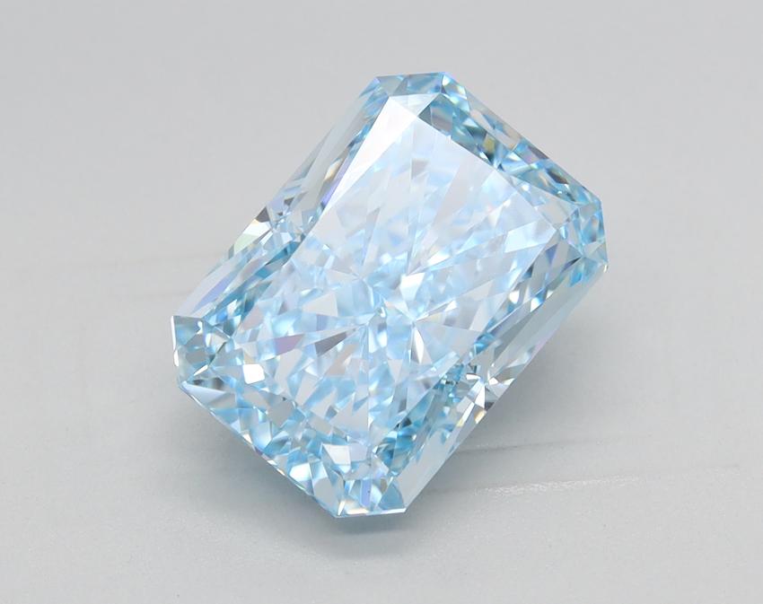 3.03 Ct. Fancy Intense Blue Radiant Lab Grown Diamond