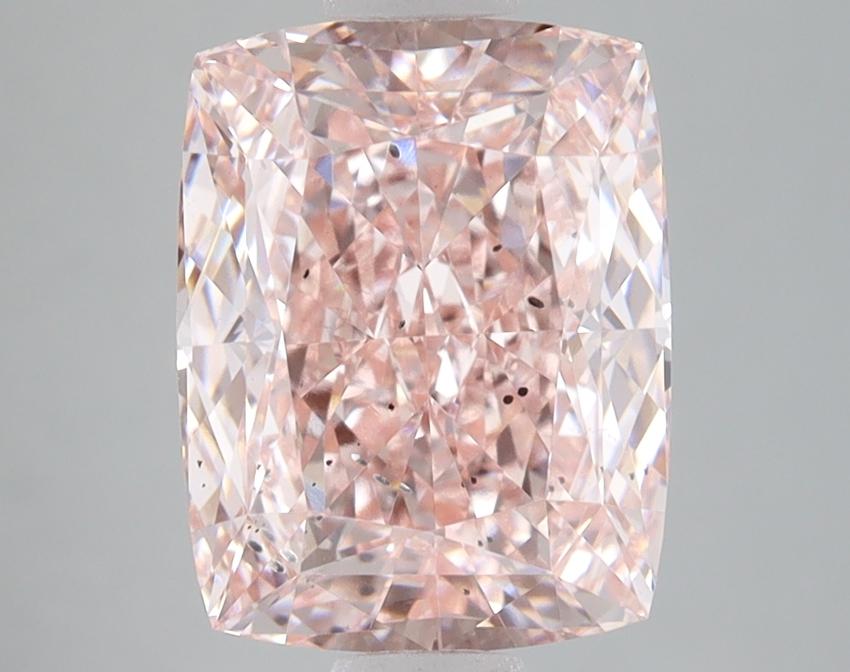 4.06 Ct. Fancy Intense Pink Cushion Lab Grown Diamond