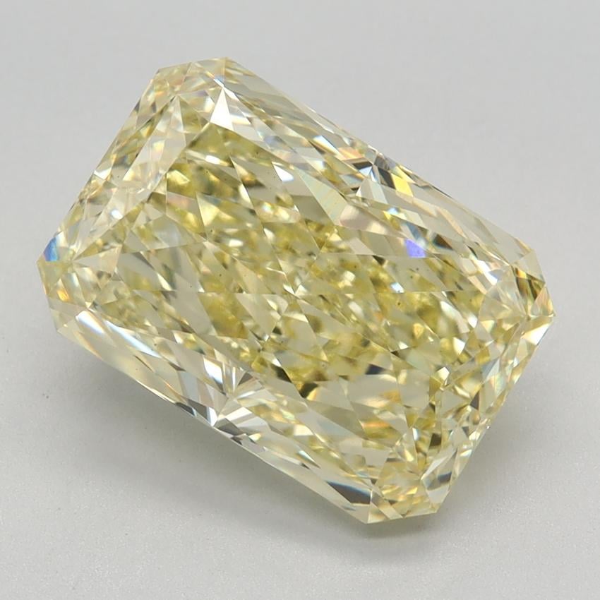 4.28 Ct. Fancy Vivid Yellow Radiant Lab Grown Diamond