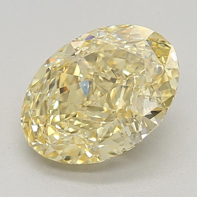 2.12 Ct. Fancy Intense Yellow Oval Lab Grown Diamond