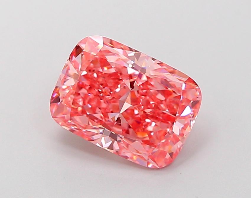 2.25 Ct. Fancy Vivid Pink Cushion Lab Grown Diamond