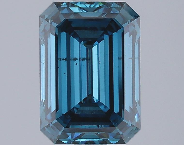 2.03 Ct. Fancy Vivid Blue Emerald Lab Grown Diamond