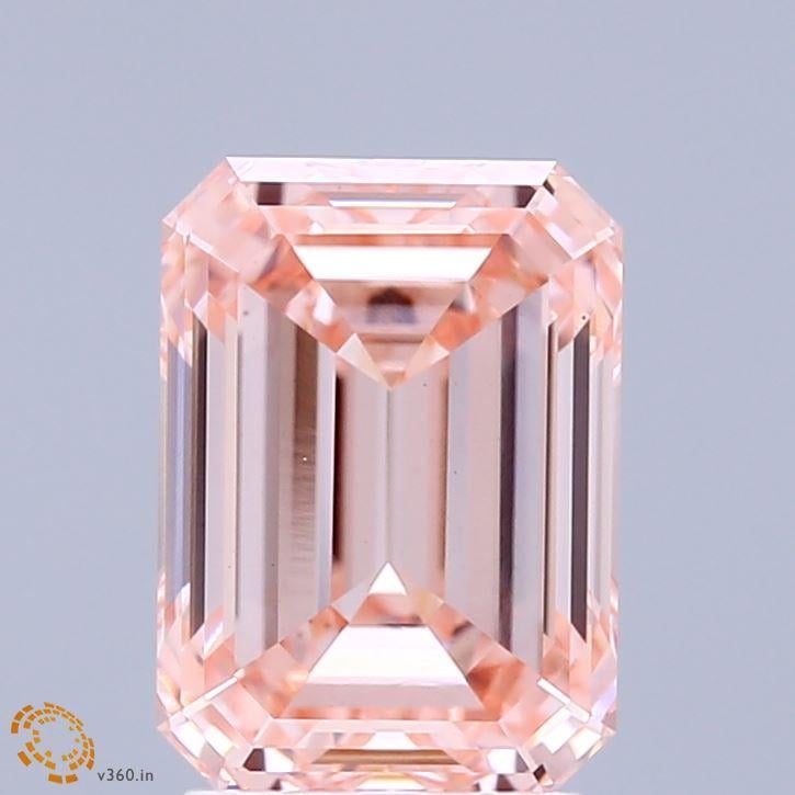 3.04 Ct. Fancy Intense Pink Emerald Lab Grown Diamond