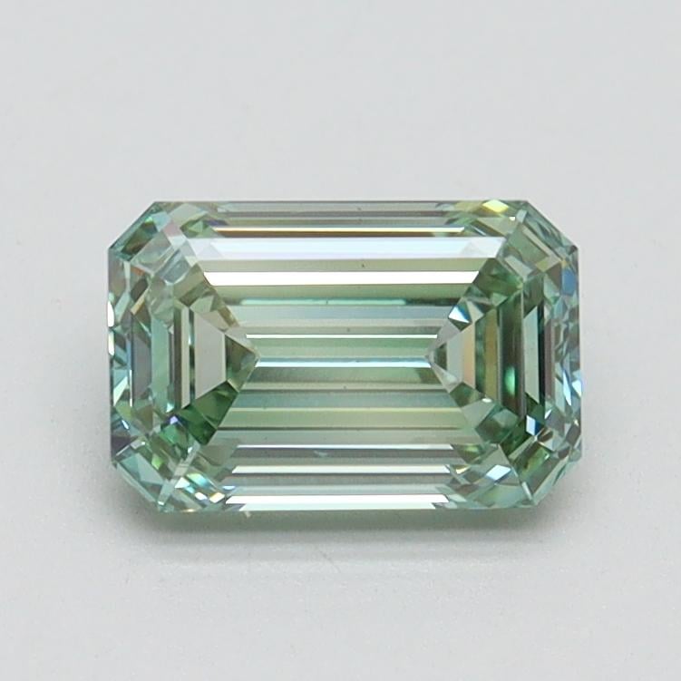 1.01 Ct. Fancy Vivid Pacific Green Emerald Lab Grown Diamond