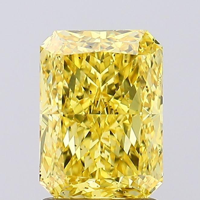 1.60 Ct. Fancy Vivid Yellow Radiant Lab Grown Diamond