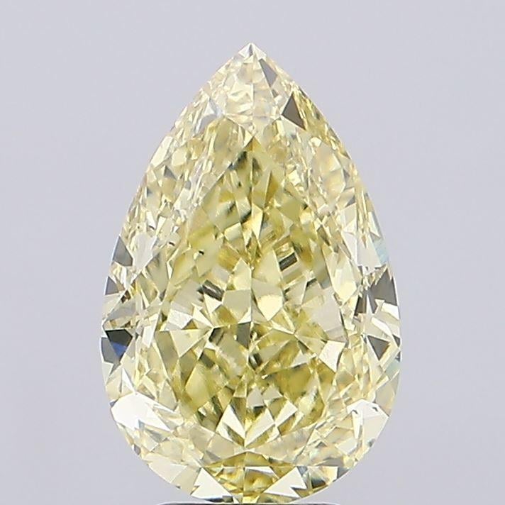 5.18 Ct. Fancy Yellow Pear Lab Grown Diamond