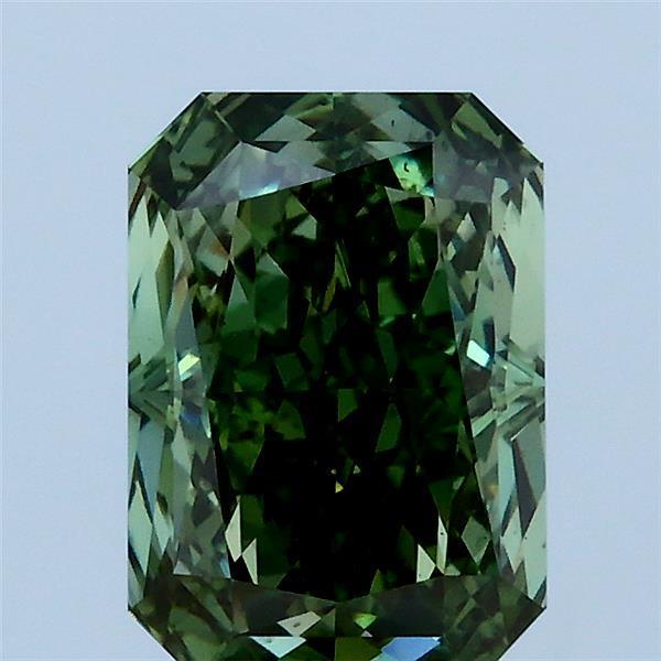2.03 Ct. Fancy Vivid Green Radiant Lab Grown Diamond