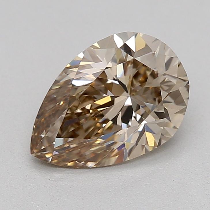 0.72 Ct. Light Gray Brown Pear Lab Grown Diamond