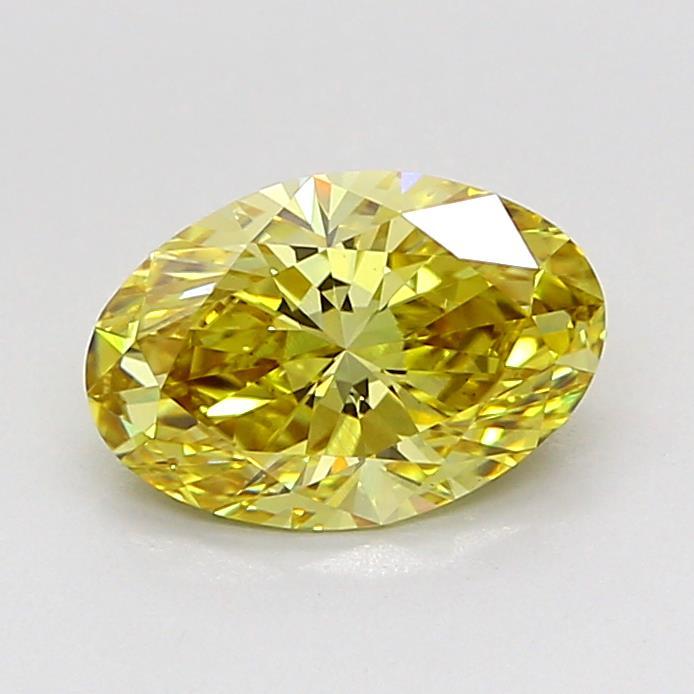 1.24 Ct. Fancy Intense Yellow Oval Lab Grown Diamond