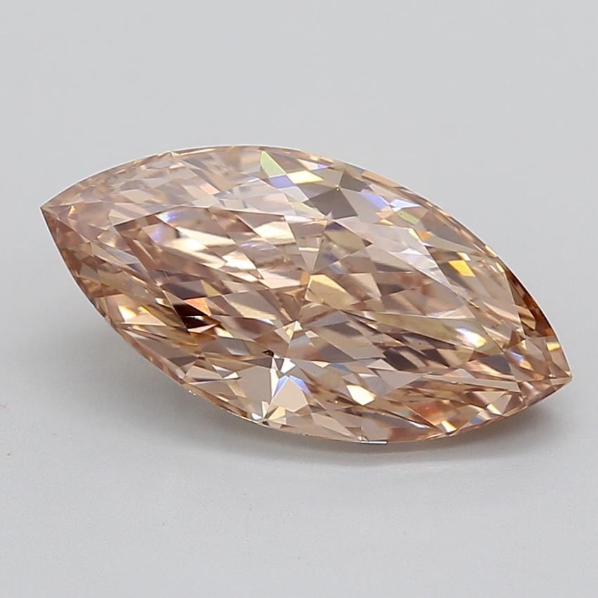 5.06 Ct. Light  Brown Marquise Lab Grown Diamond
