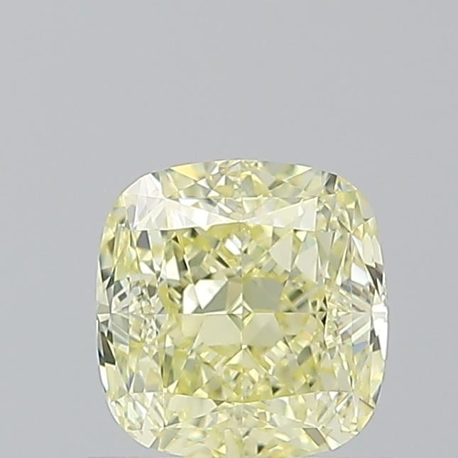 1.02 Ct. Fancy Light  Yellow Cushion Diamond