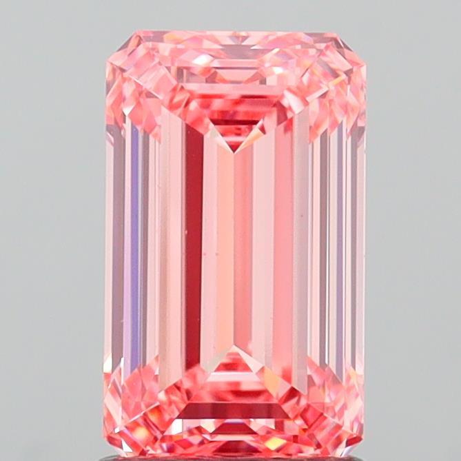 2.06 Ct. Fancy Vivid Pink Emerald Lab Grown Diamond