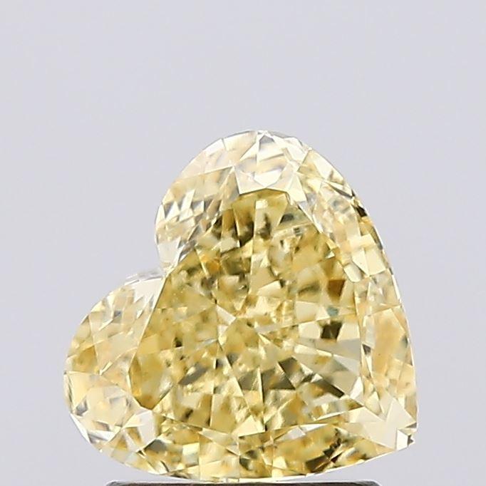 1.54 Ct. Fancy Intense Yellow Heart Lab Grown Diamond