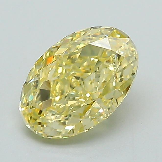 1.09 Ct. Fancy Intense Yellow Oval Lab Grown Diamond