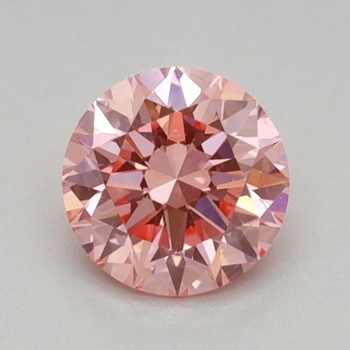 0.44 Ct. Fancy Vivid Pink Round Lab Grown Diamond