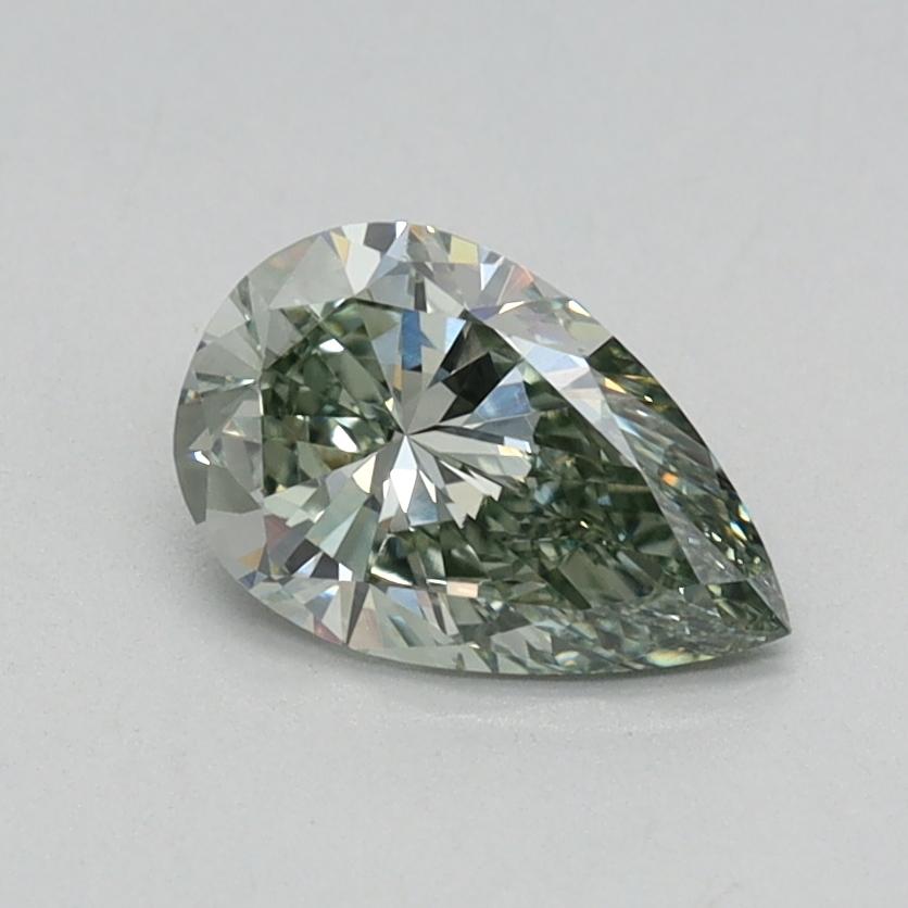 0.54 Ct. Fancy Intense Green Pear Lab Grown Diamond