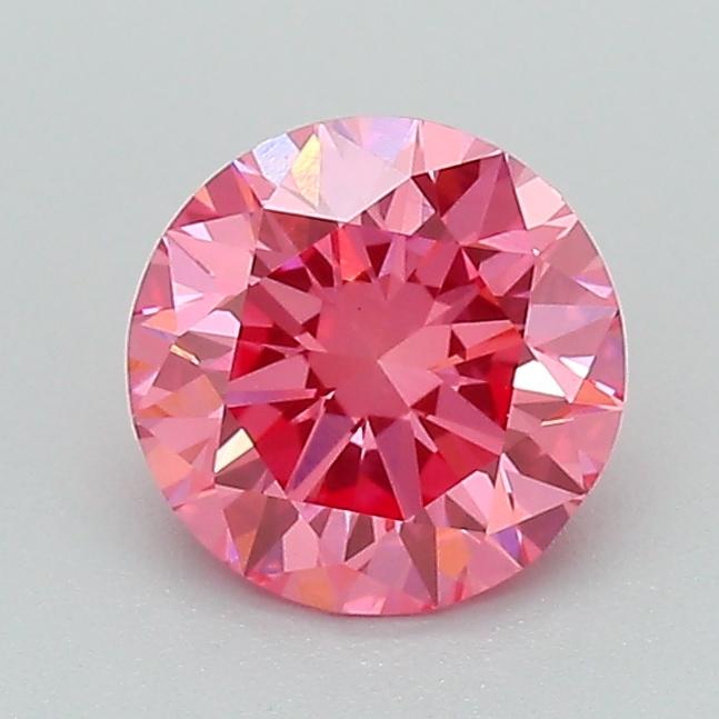0.98 Ct. Fancy Vivid Pink Round Lab Grown Diamond