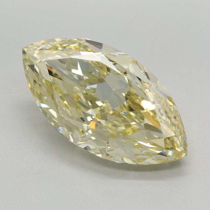 5.46 Ct. Fancy Light Yellow Marquise Lab Grown Diamond