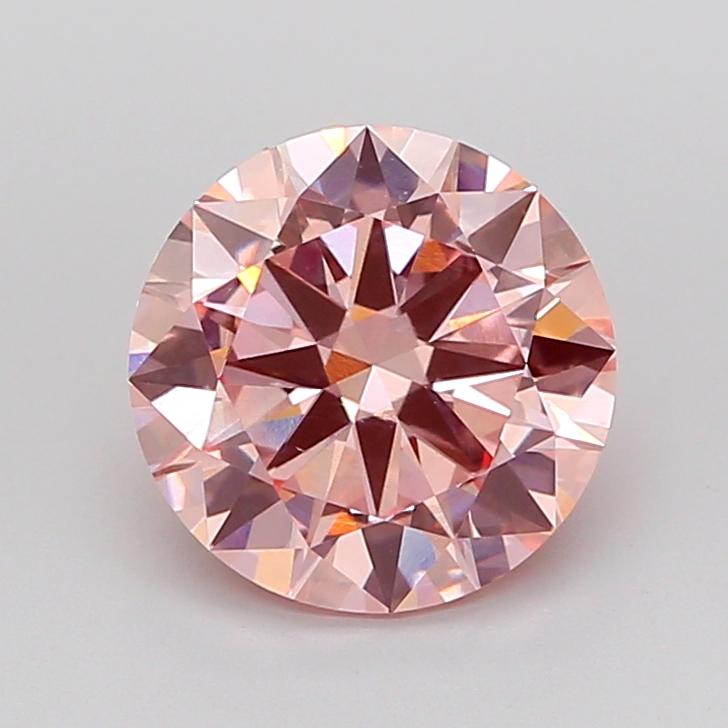 3.04 Ct. Fancy Vivid Pink Round Lab Grown Diamond