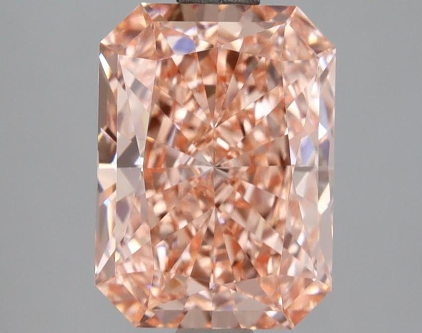 3.02 Ct. Fancy Vivid Pink Radiant Lab Grown Diamond