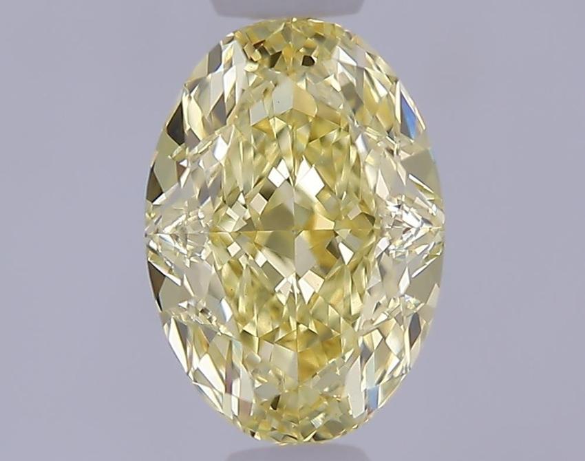 1.10 Ct. Fancy Intense  Yellow Oval Lab Grown Diamond