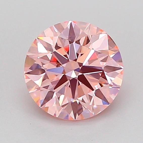 1.08 Ct. Fancy Vivid Pink Round Lab Grown Diamond
