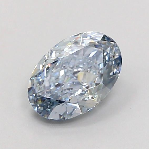 1.01 Ct. Fancy Light Gray Blue Oval Lab Grown Diamond