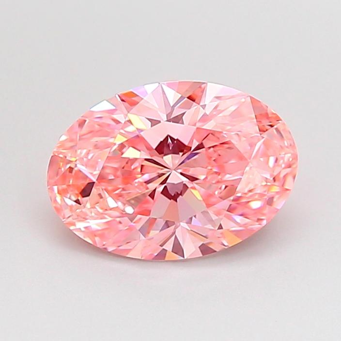 1.56 Ct. Fancy Vivid Pink Oval Lab Grown Diamond