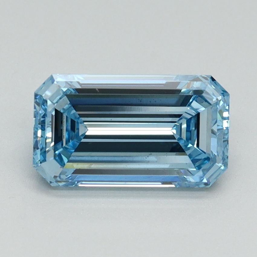 1.53 Ct. Fancy Intense Blue Emerald Lab Grown Diamond