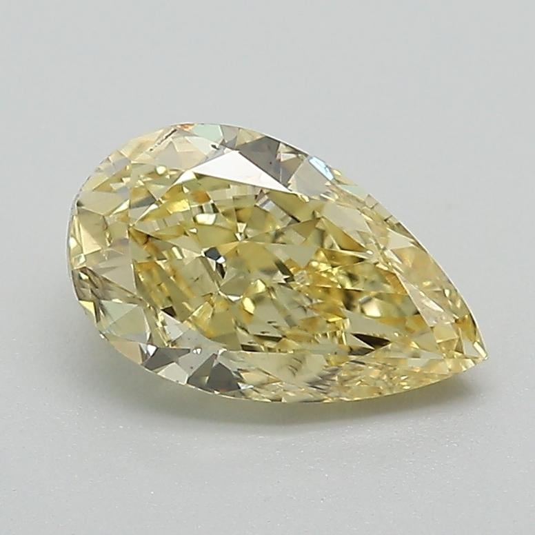 1.46 Ct. Fancy Intense  Yellow Pear Lab Grown Diamond