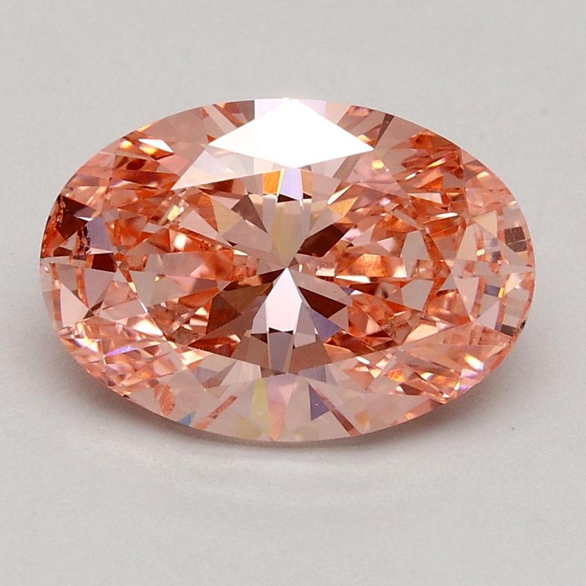 1.70 Ct. Fancy Intense Pink Oval Lab Grown Diamond