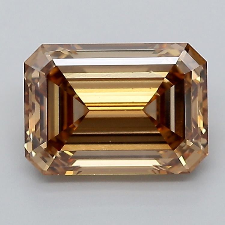 3.10 Ct. Fancy Light  Brown Emerald Lab Grown Diamond