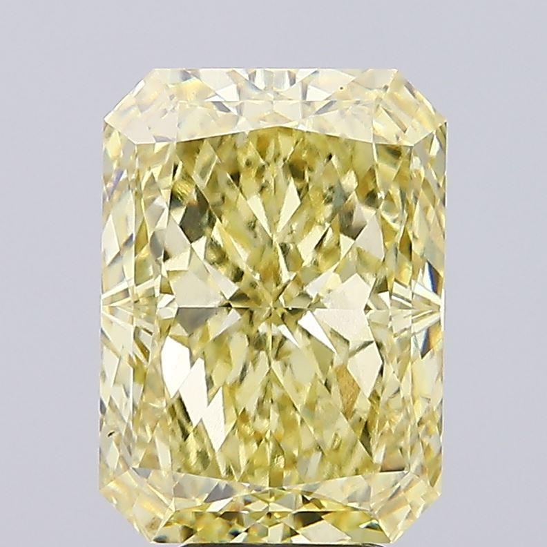 7.39 Ct. Fancy Intense Yellow Radiant Lab Grown Diamond