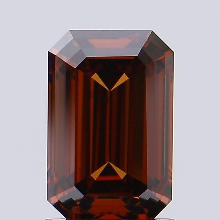 1.13 Ct. Fancy Deep Orange Emerald Lab Grown Diamond