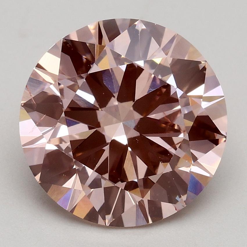 3.00 Ct. Fancy Intense Pink Round Lab Grown Diamond