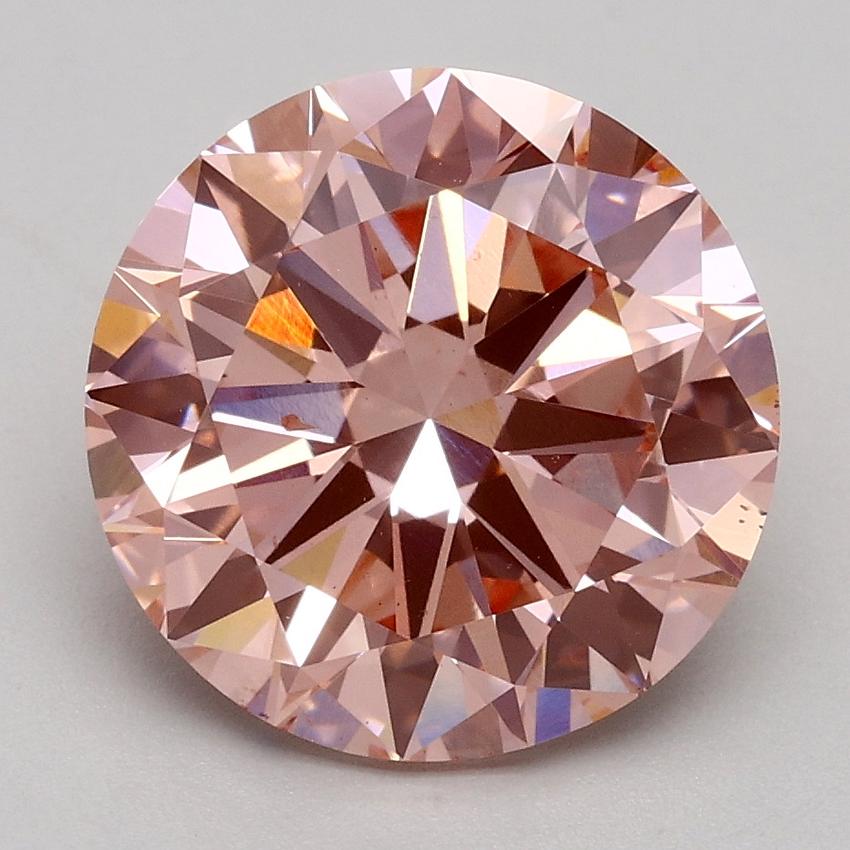 3.00 Ct. Fancy Intense Pink Round Lab Grown Diamond