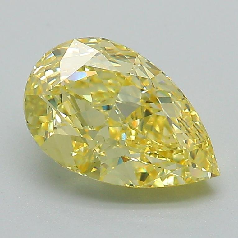 1.86 Ct. Fancy Intense Yellow Pear Lab Grown Diamond