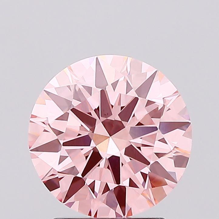2.03 Ct. Fancy Vivid Pink Round Lab Grown Diamond